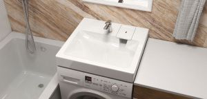 Раковина Azario Slim CS00086608 NEW 600х600х100 литьевой мрамор, сифон в комплекте, белая