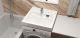 Раковина Azario Slim CS00086608 NEW 600х600х100 литьевой мрамор, сифон в комплекте, белая
