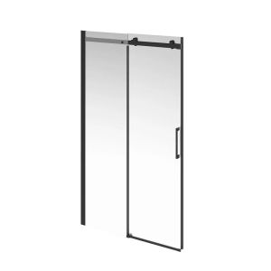 Душевая дверь Kerama Marazzi Cristallo CT.120.SD.BLK.M 120 см с функцией soft close стекло прозрачное профиль чёрный матовый