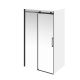 Душевая дверь Kerama Marazzi Cristallo CT.120.SD.BLK.M 120 см с функцией soft close стекло прозрачное профиль чёрный матовый