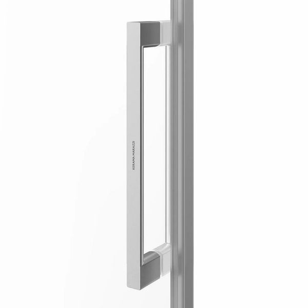Душевая дверь Kerama Marazzi Cristallo CT.120.SD.BN 120 см с функцией soft close стекло прозрачное профиль никель брашированный