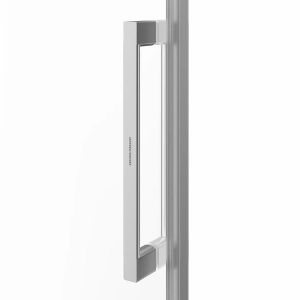Душевая дверь Kerama Marazzi Cristallo CT.140.1/2.SD.BN 140 см с функцией soft close стекло прозрачное профиль никель брашированный