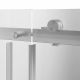 Душевая дверь Kerama Marazzi Cristallo CT.140.1/2.SD.BN 140 см с функцией soft close стекло прозрачное профиль никель брашированный
