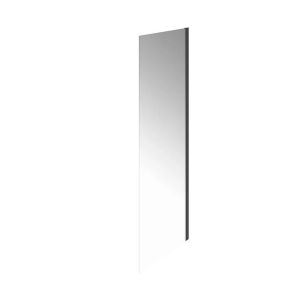 Душевая боковая панель Kerama Marazzi Cristallo CT.90.FP.BLK.M 90 см стекло прозрачное профиль чёрный матовый