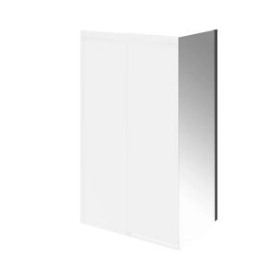 Душевая боковая панель Kerama Marazzi Cristallo CT.90.FP.BLK.M 90 см стекло прозрачное профиль чёрный матовый