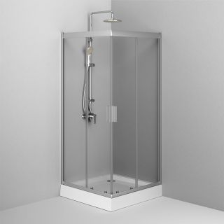 Душевой уголок AM.PM Gem W90G-403-9090MT  90х90 см профиль хром