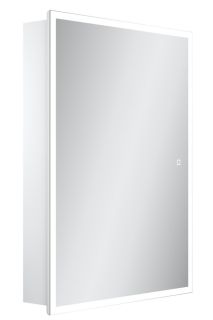 Зеркальный шкаф с подсветкой Sancos Cube CU600 80см белый Зеркальный шкаф с подсветкой Sancos Cube CU600 80см белый