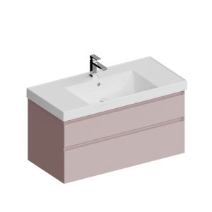 Тумба под раковину Kerama Marazzi Cubo CUB.100.2\MAL 100 см мальва матовая