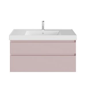 Тумба под раковину Kerama Marazzi Cubo CUB.100.2\MAL 100 см мальва матовая