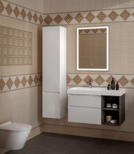 Пенал подвесной Kerama Marazzi Cubo CUB.165Lh\WHT.M левый 35 см белый матовый