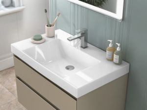 Тумба под раковину Kerama Marazzi Cubo CUB.80.2\LIM 80 см бежевый матовый