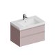 Тумба под раковину Kerama Marazzi Cubo CUB.80.2\MAL 80 см мальва матовая