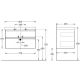 Тумба под раковину Kerama Marazzi Cubo CUB.80.2\WHT.M 80 см белый матовый