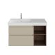 Тумба под раковину Kerama Marazzi Cubo CUB.90.2Lh\LIM.N левая 90 см лимо матовый/структурированный орех Тумба под раковину Kerama Marazzi Cubo CUB.90.2Lh\LIM.N левая 90 см лимо матовый/структурированный орех