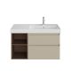 Тумба под раковину Kerama Marazzi Cubo CUB.90.2Rh\LIM.N правая 90 см лимо матовый/структурированный орех