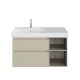 Тумба под раковину Kerama Marazzi Cubo CUB.90Lh\LIM левая 90 см лимо матовый/древесина
