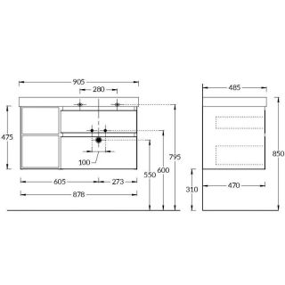Тумба под раковину Kerama Marazzi Cubo CUB.90Rh\WHT.M правая 90 см белый матовый/древесина Тумба под раковину Kerama Marazzi Cubo CUB.90Rh\WHT.M правая 90 см белый матовый/древесина