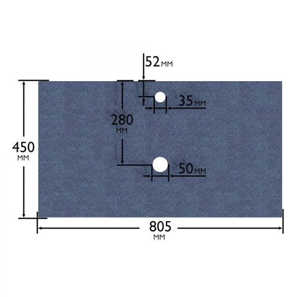 Столешница Санта 900153 80 см мокрый асфальт