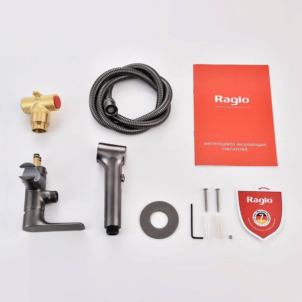 Гигиенический душ со смесителем Raglo R03.52.09 графит Гигиенический душ со смесителем Raglo R03.52.09 графит
