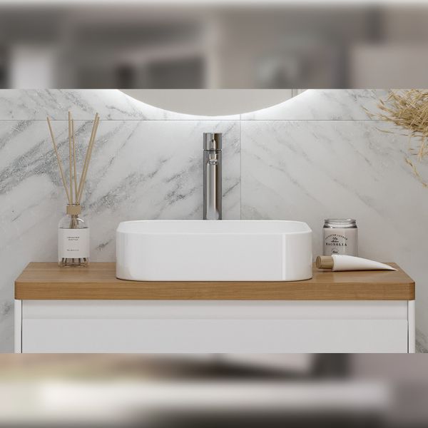 Столешница Velvex Klaufs 90 без отверстий, Invisible Line Столешница Velvex Klaufs 90 без отверстий, Invisible Line