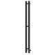 Полотенцесушитель электрический APEXTERMO Сириус SR10121BM 120x8 см с крючками чёрный матовый