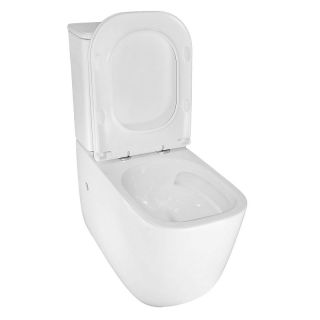 Унитаз-компакт Azario Riano AZ-1305A безободковый торнадо белый
