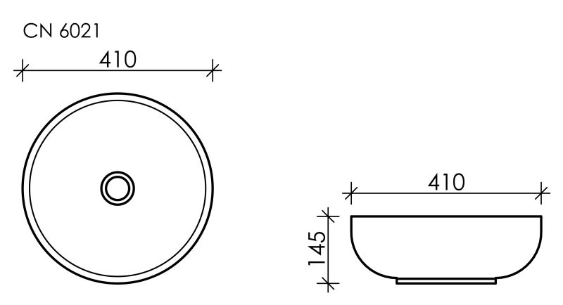 Раковина Ceramica Nova Element CN6021 41см белый