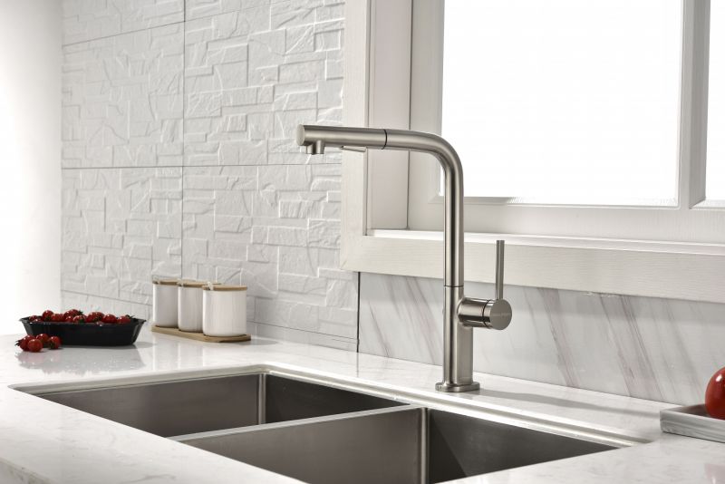 Смеситель для кухни Paulmark Neo Ne214419-Ni никель