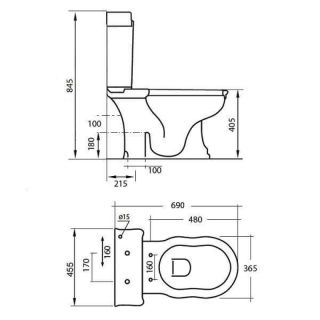 Унитаз Cezares Royal Palace CZR-012 Унитаз Cezares Royal Palace CZR-012