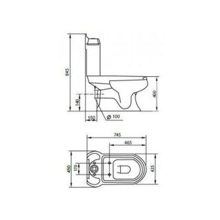 Унитаз Cezares King Palace CZR-163-T Унитаз Cezares King Palace CZR-163-T