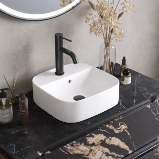 Раковина накладная Cezares CZR-6615-BO 39 см белый