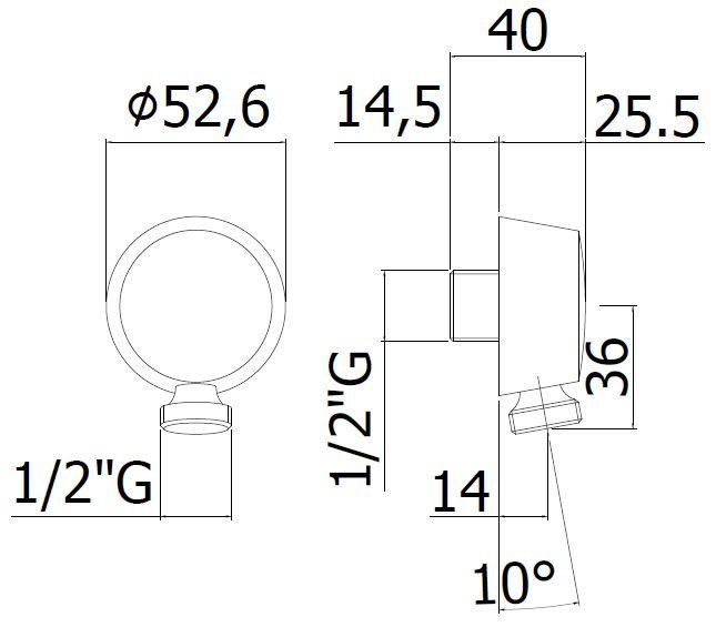 Штуцер, золото Cezares CZR-AI5-03/24