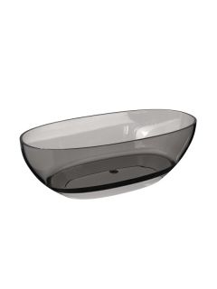 Ванна из полиэфирной смолы Cezares Релакс (Relax) CZR-RELAX-170-80-56-GM-PFB 170x80 см серый туман