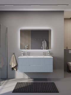 Зеркало с подсветкой Cezares CZR-SPC-DUET-1200-800-LED 120 см