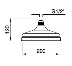 Верхний душ CEZARES CZR-U-SP8-20-03/24 золото