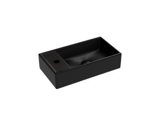 Раковина подвесная Ceramicanova Элемент (Element) CN6051RMB 40 см чёрный матовый