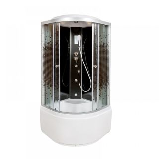 Душевая кабина Deto L 810 с гм. и эл. BLACK 100х100х215 см Душевая кабина Deto L 810 с гм. и эл. BLACK 100х100х215 см