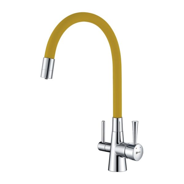 Смеситель для кухонной мойки Lemark Comfort LM3075C-Yellow