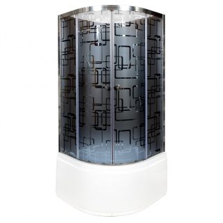 Душевая кабина Deto BМ4590 N с гидромассажем BLACK 90х90х208см Душевая кабина Deto BМ4590 N с гидромассажем BLACK 90х90х208см