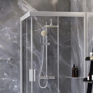 Душевой уголок Am.Pm GEM WK90DF 90x90 с поддоном с душевой системой и аксессуарами Душевой уголок Am.Pm GEM WK90DF 90x90 с поддоном с душевой системой и аксессуарами