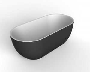 Акриловая ванна BelBagno 170x80см чёрный матовый BB70-1700-800-W/NM