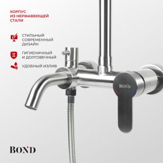 Душевая стойка BOND Куб B63-9100 хром