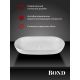 Раковина накладная BOND Овал S51-800 80 см белый
