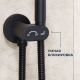 Гигиенический душ со смесителем RGW SP-210B 581408210-04 чёрный