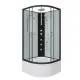 Душевая кабина Niagara Classic NG-6709-14BKTG 100x100 см без крыши с гидромассажем и тропическим душем