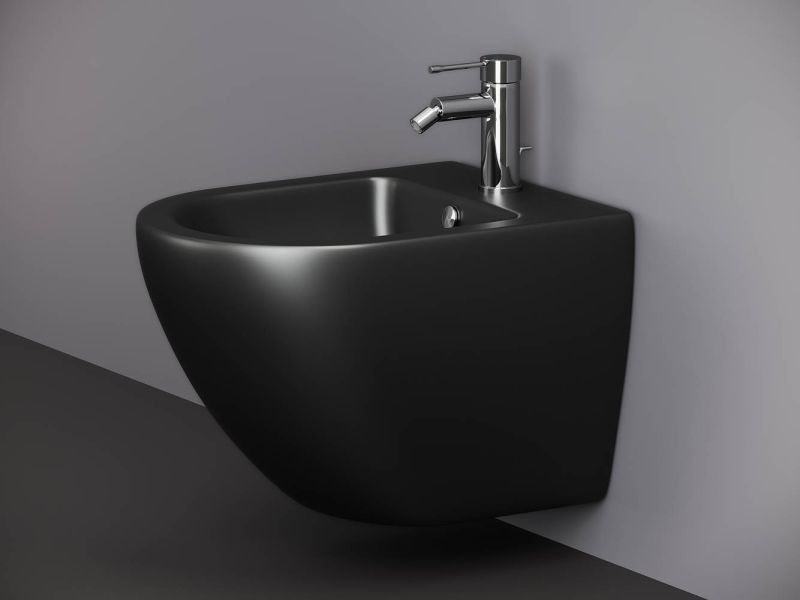 Биде подвесное Ceramica Nova Metropol CN4003MB чёрный матовый