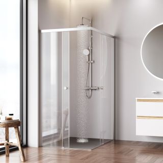 Душевой уголок Am.Pm X-joy W94G-403-120290-MТ1К 120x90 см без поддона хром матовый Душевой уголок Am.Pm X-joy W94G-403-120290-MТ1К 120x90 см без поддона хром матовый