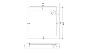 Акриловый поддон для душа Good Door Форум 100x100