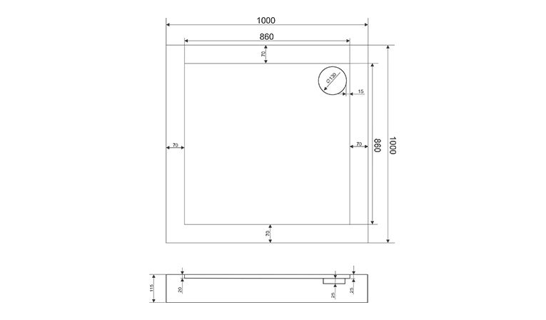 Акриловый поддон для душа Good Door Форум 100x100