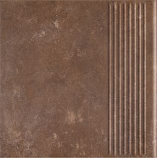 Ступень прямая Ceramika Paradyz Иларио коричневая B1a 88358, 30x30 (1,17)